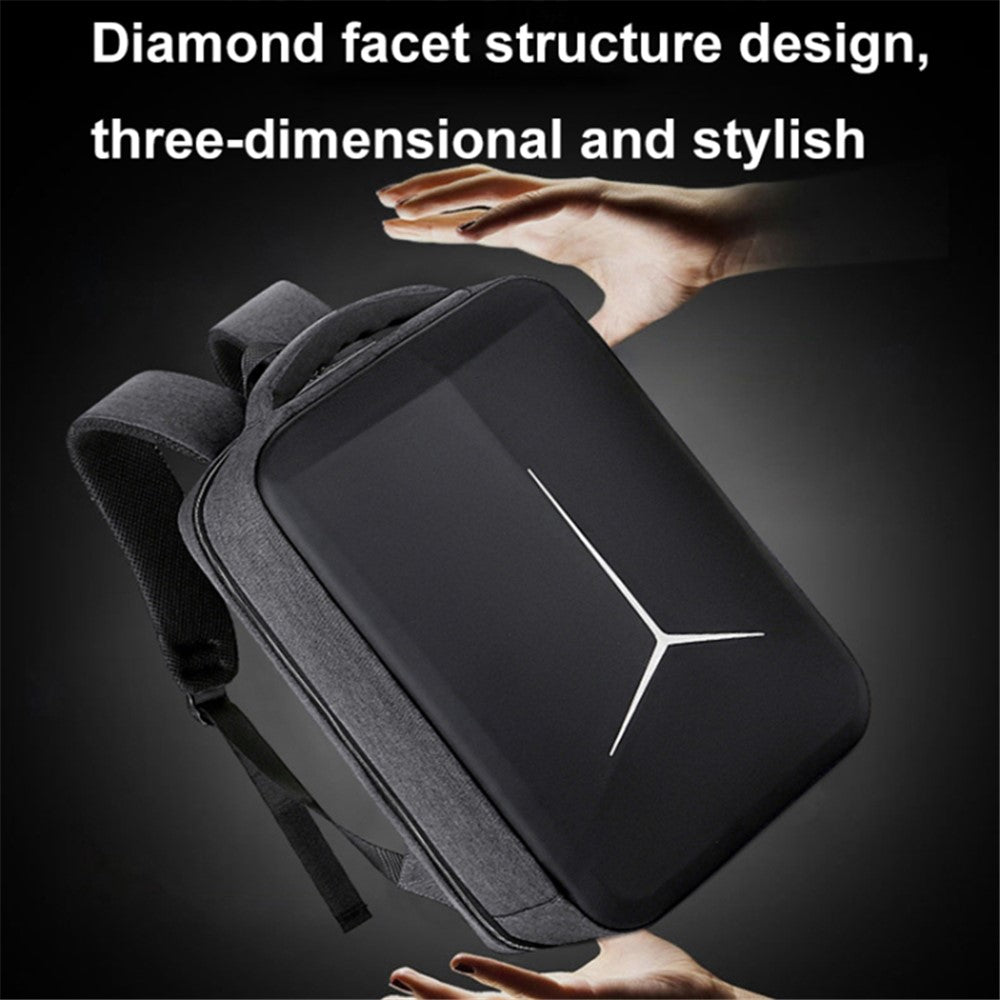 17-inch Laptop Backpack with USB Charging Port Oxford Cloth+Polyester Travel Work Rucksack