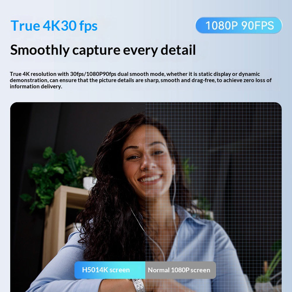 4K Webcam with Noise-Reducing Mic – Autofocus for Meetings & Streaming