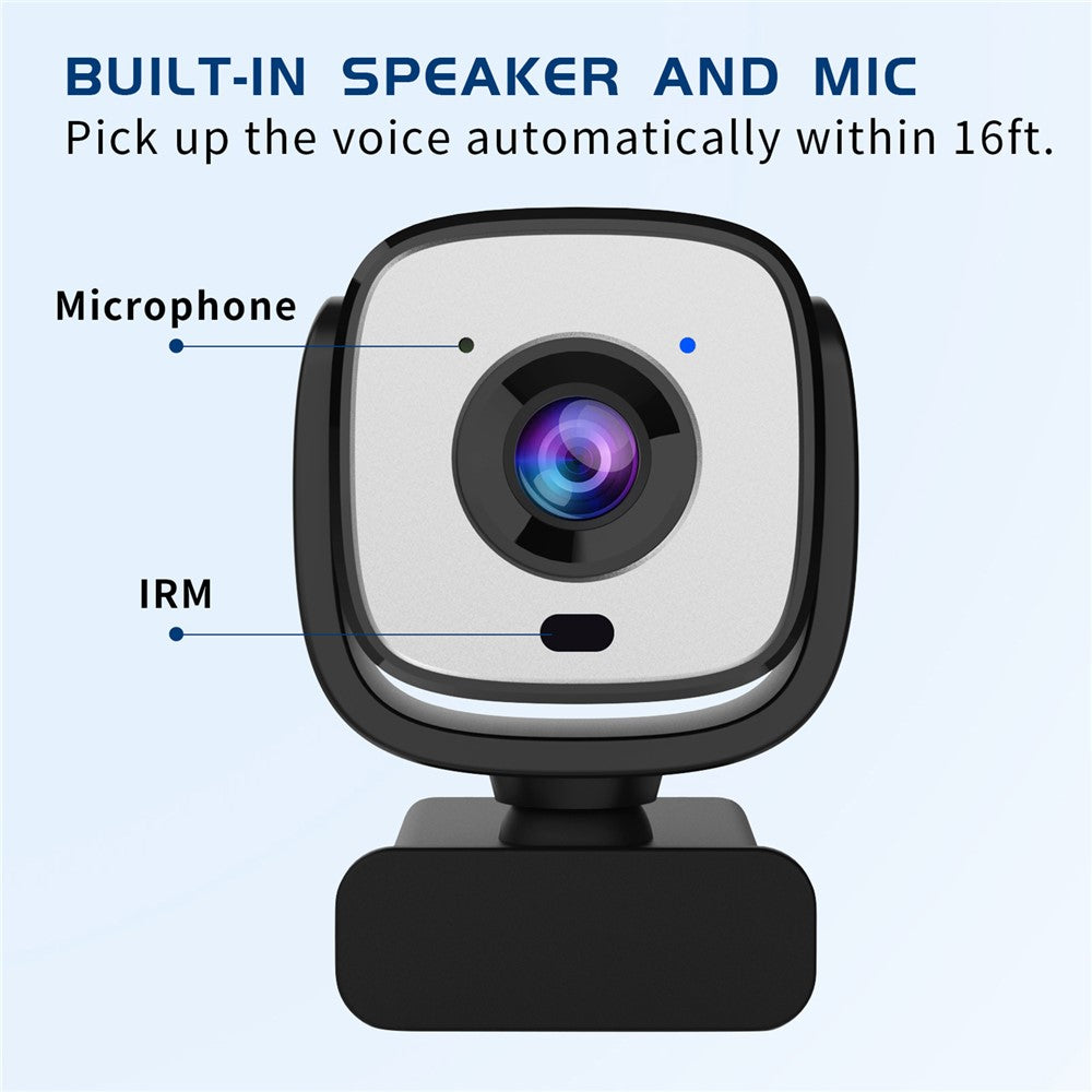 4K AI Autofocus Webcam with Remote Control – For Conferencing & Streaming