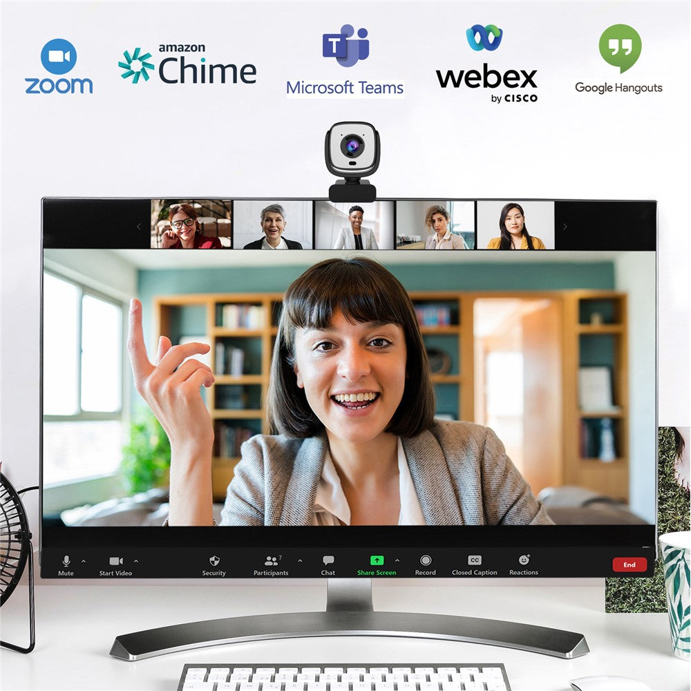 4K AI Autofocus Webcam with Remote Control – For Conferencing & Streaming