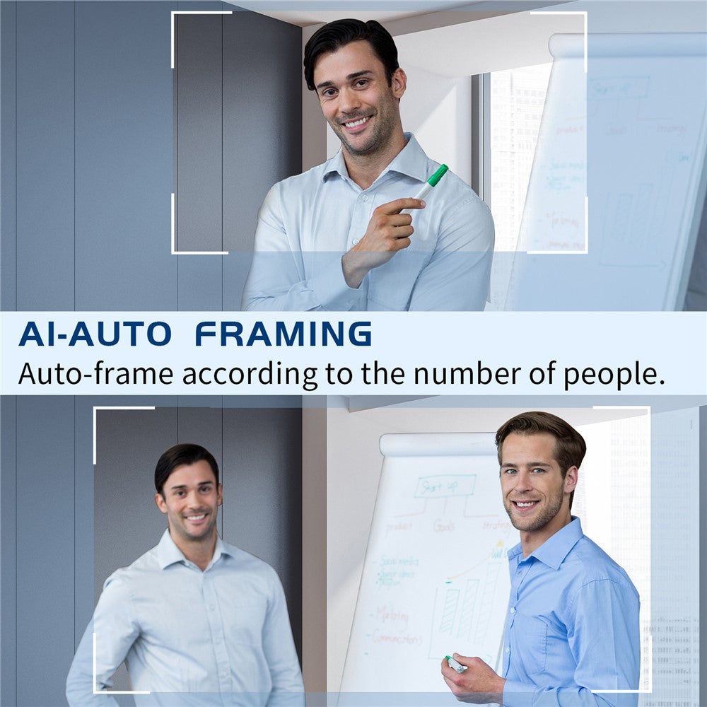 4K AI Autofocus Webcam with Remote Control – For Conferencing & Streaming