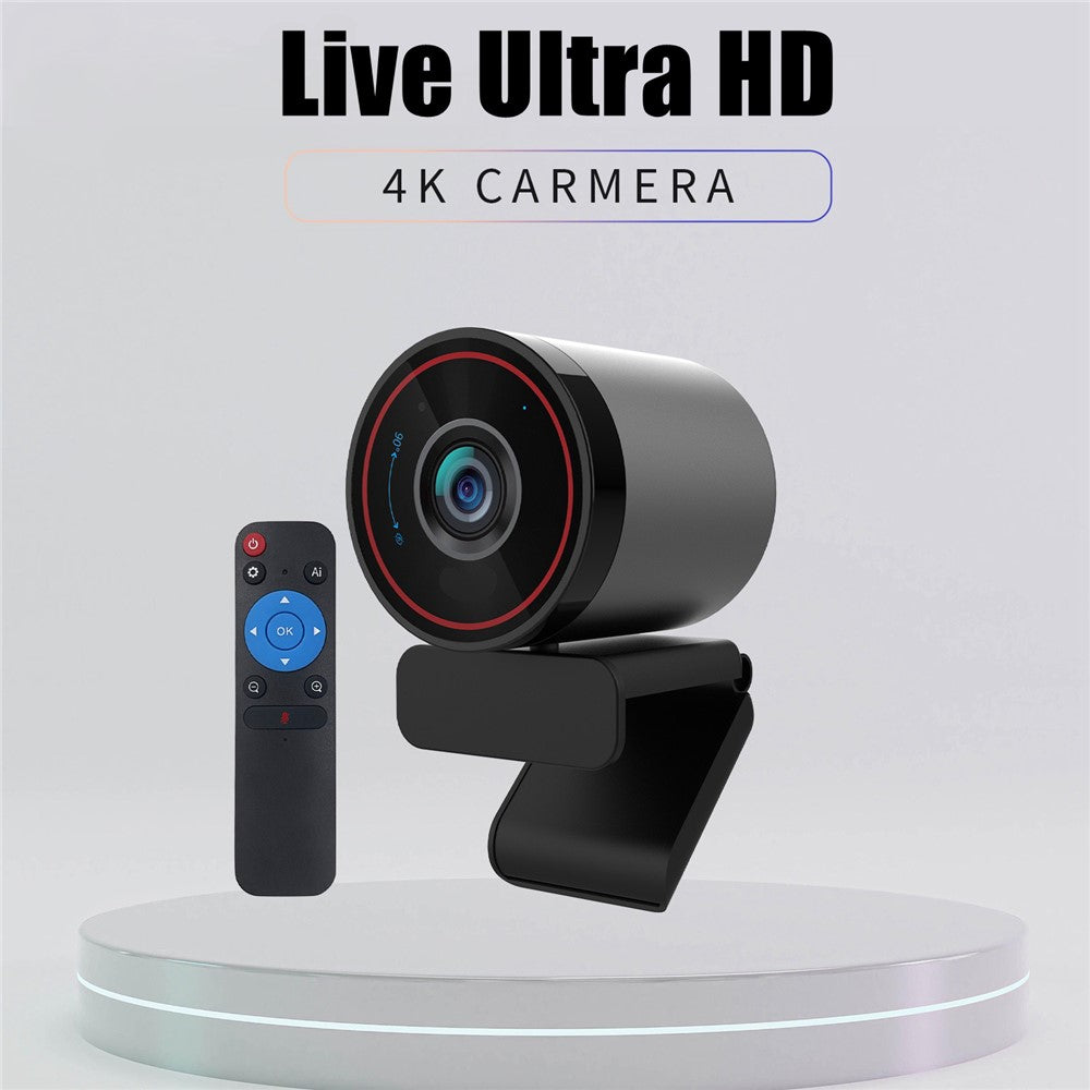 4K Ultra HD Webcam with 3X Zoom – Autofocus for Video Conferencing
