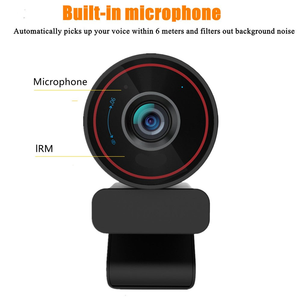 4K Ultra HD Webcam with 3X Zoom – Autofocus for Video Conferencing