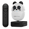 4K Dual-Lens Webcam with Remote Control – Autofocus for Video Calls