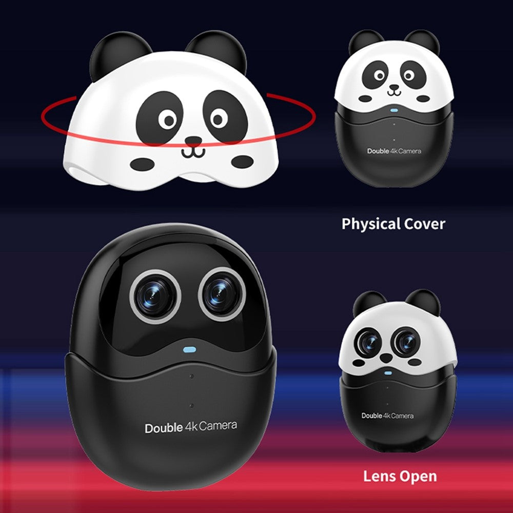 4K Dual-Lens Webcam with Remote Control – Autofocus for Video Calls