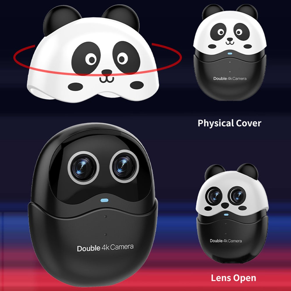 4K Dual-Lens Webcam with Remote Control – Autofocus for Video Calls