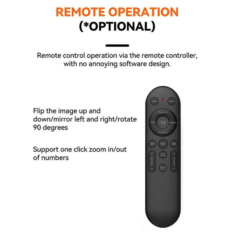 4K USB Webcam with Remote Control – Autofocus, Plug-and-Play for Meetings & Streaming