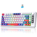 81-Key Tri-Mode Wireless Keyboard – 2.4G & Bluetooth, RGB Backlit