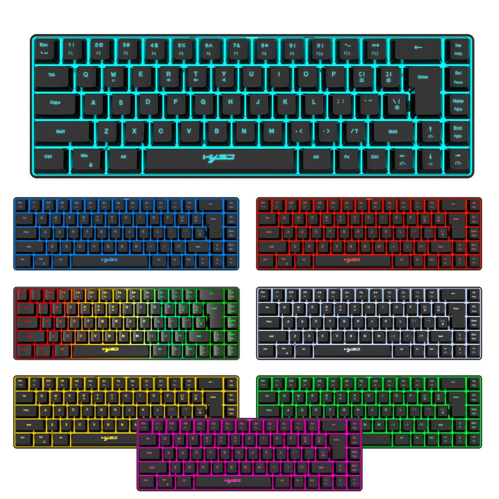68-Key Wired Gaming Keyboard – RGB Backlit, Compact Membrane Design