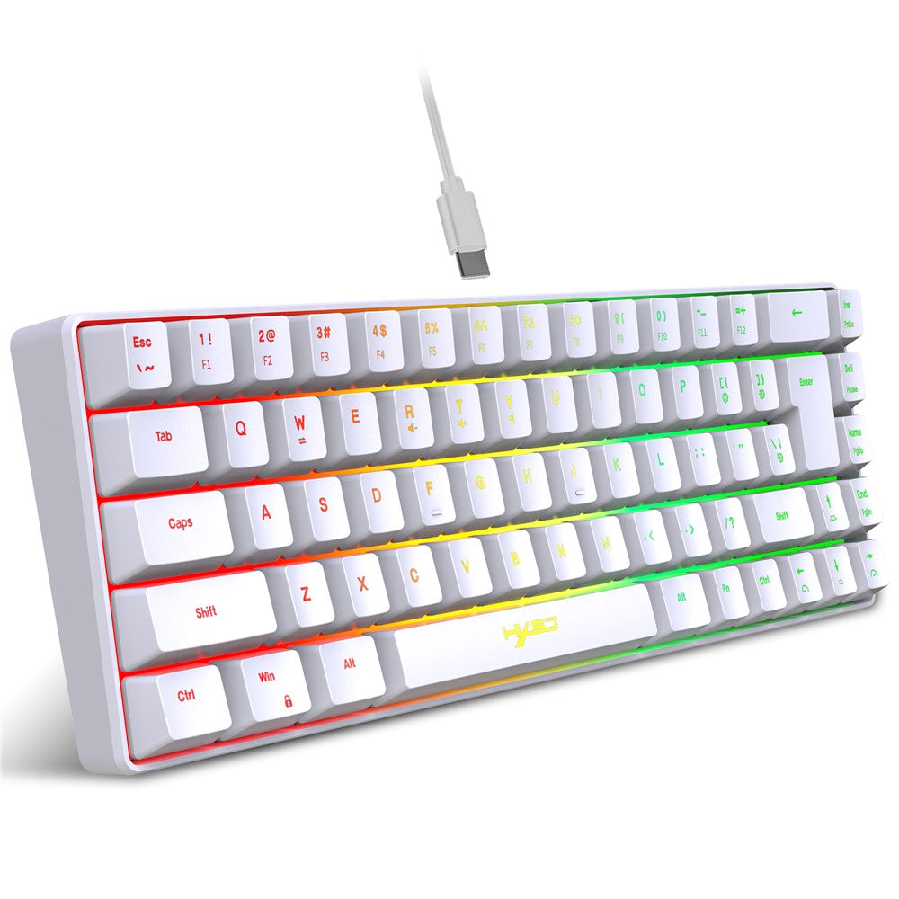 68-Key Wired Gaming Keyboard – RGB Backlit, Compact Membrane Design