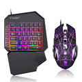 T-WOLF TF900 One-Handed Gaming Keyboard – Programmable, RGB Backlit