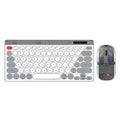 Clear Shell Wireless Keyboard & Mouse Set – 78-Key, Triple Mode, Type-C