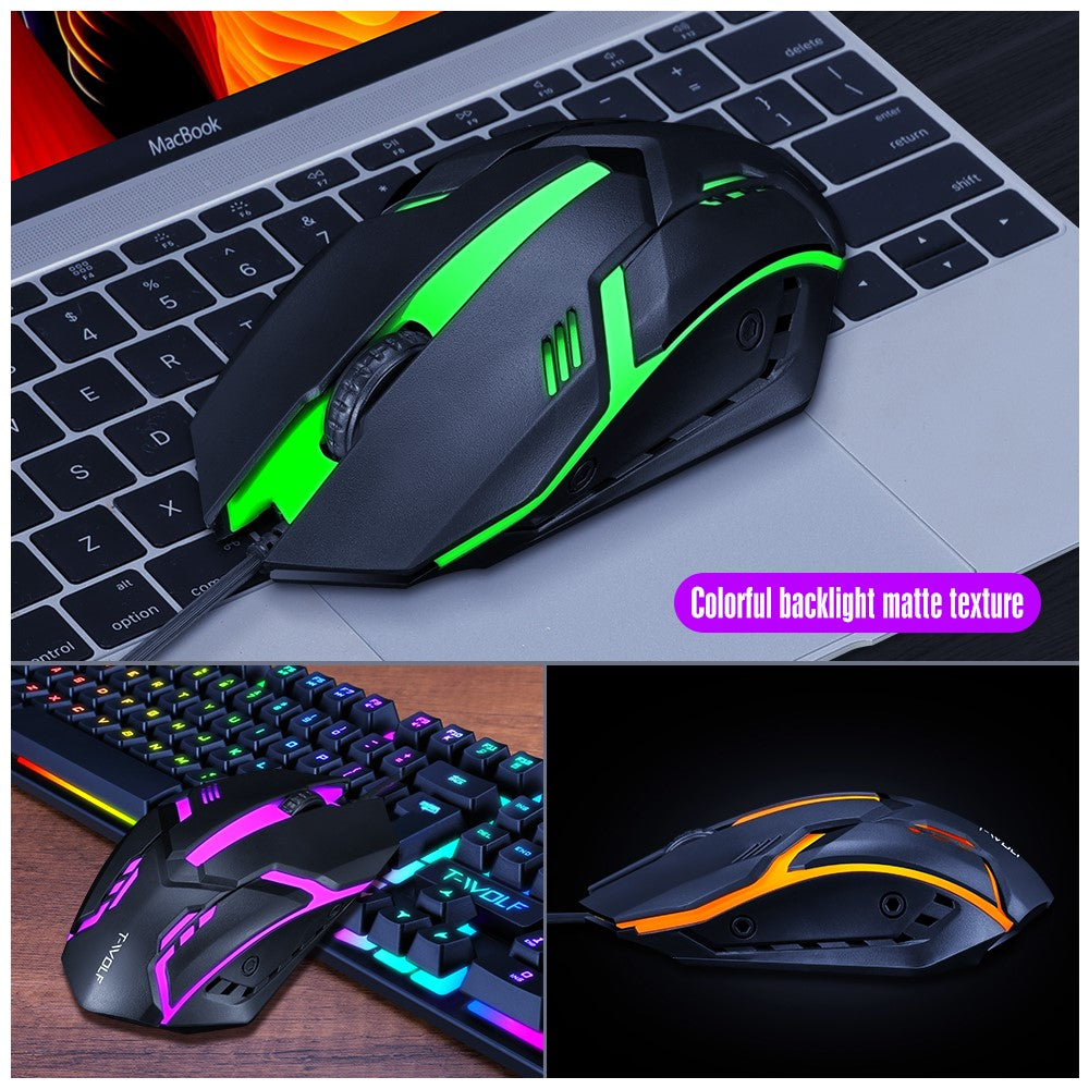 T-WOLF TF200 Wired Gaming Keyboard & Mouse Set