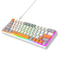 63-Key Wired Mechanical Gaming Keyboard with Backlight Effects