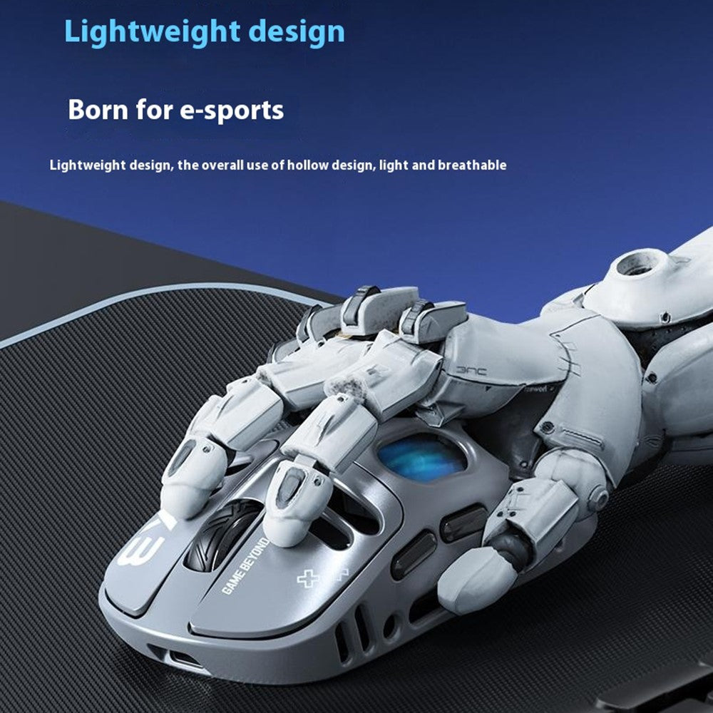 T-WOLF X3 Esports Gaming Mouse – Tri-Mode Wireless, RGB, Hollow Design