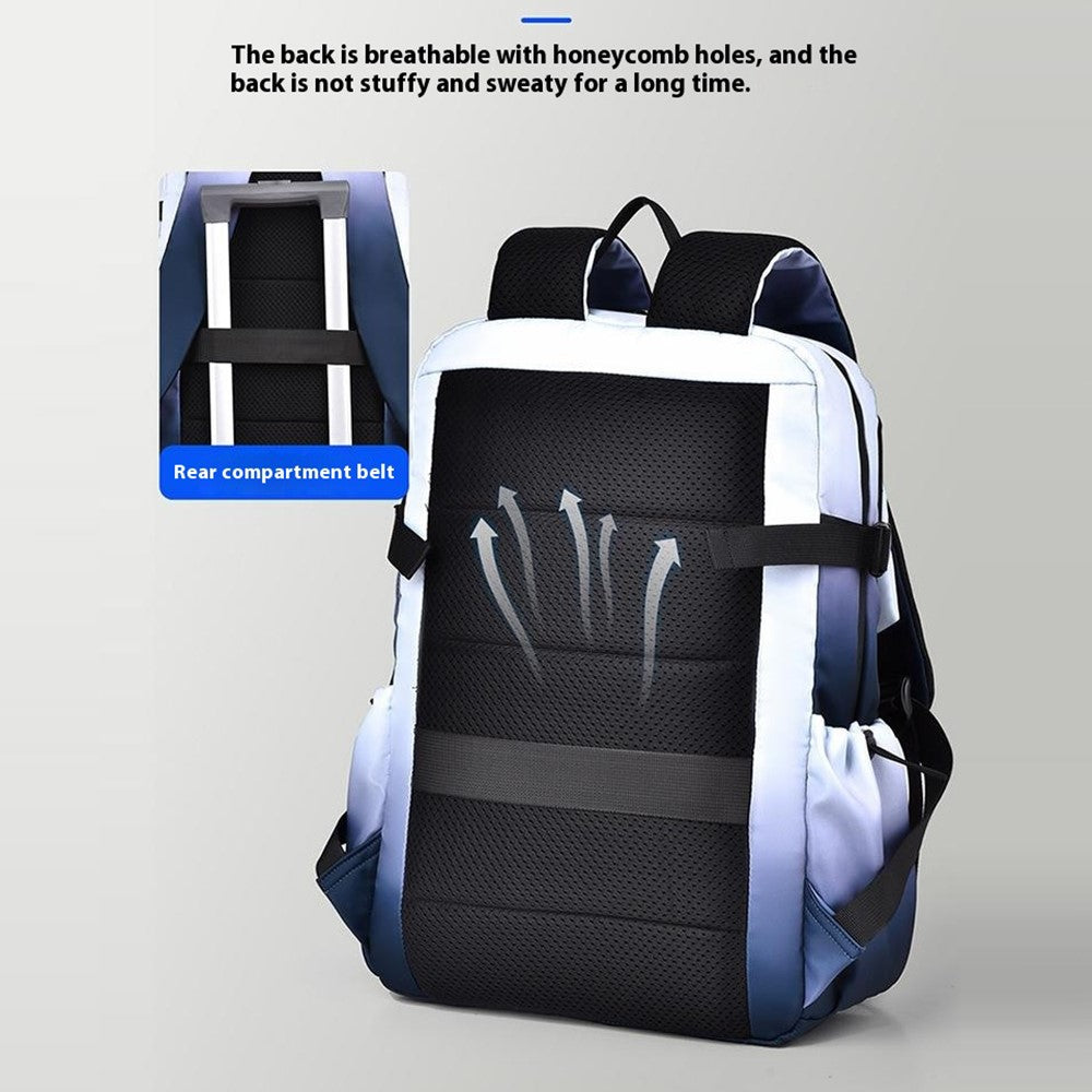 YS3578 Travel Backpack for 15.6-inch Laptop Waterproof Nylon Shoulder Bag with Quick Release Buckle