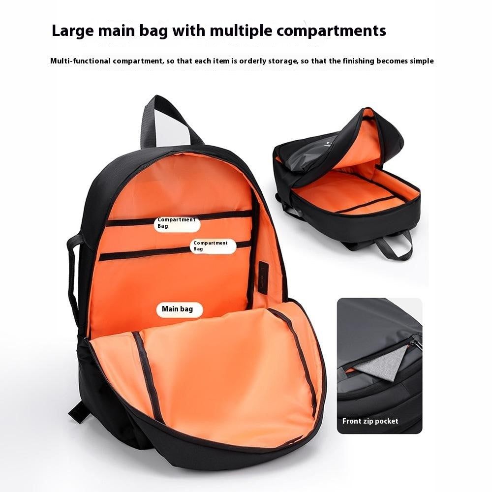 YS3699 Waterproof 15.6-inch Laptop Backpack Large Capacity Men Travel Shoulder Bag
