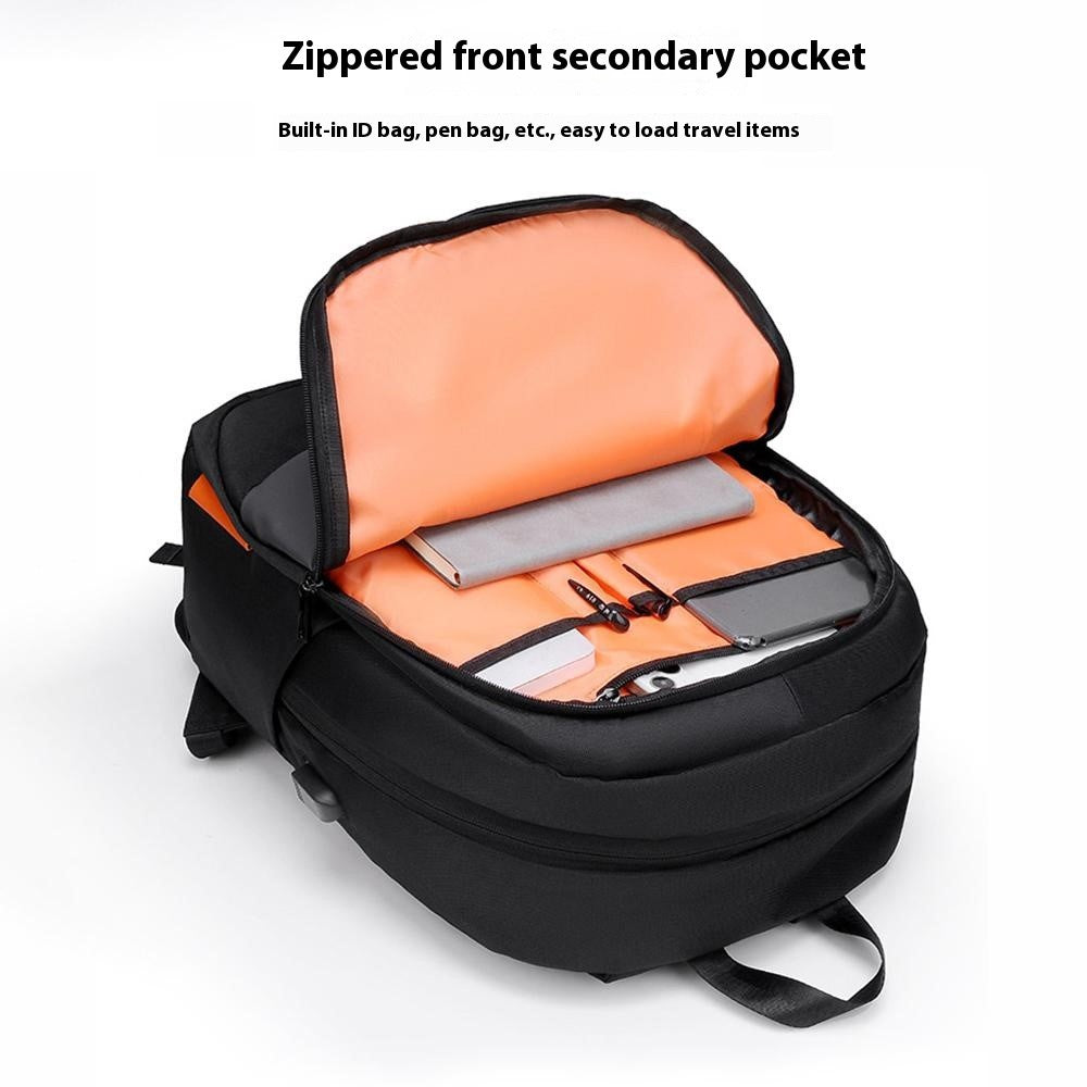 YS3699 Waterproof 15.6-inch Laptop Backpack Large Capacity Men Travel Shoulder Bag