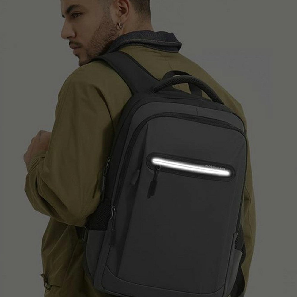 WEPOWER Men Student Travel Casual Backpack Nylon Large Capacity Laptop Storage Daypack