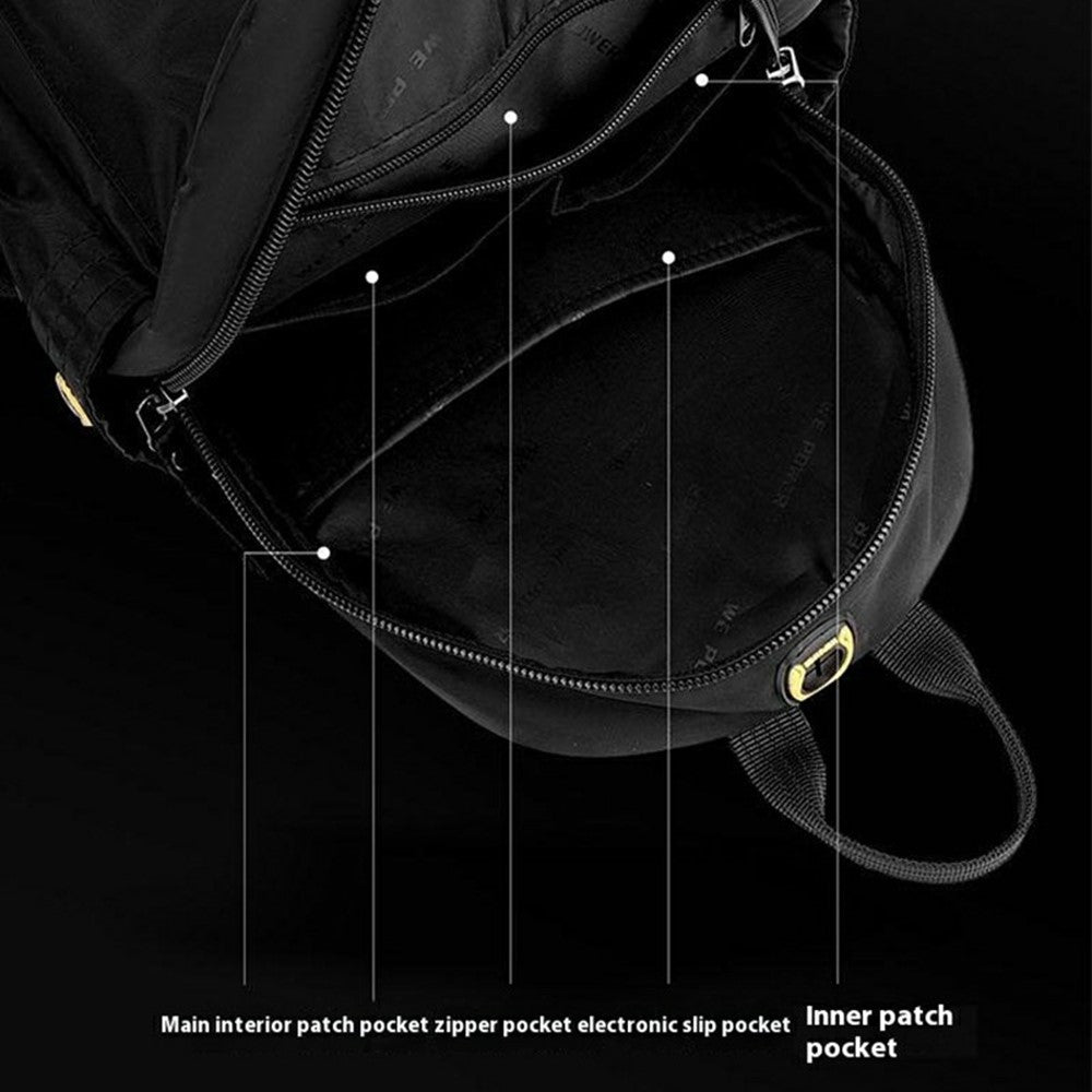 WEPOWER 7103 Outdoor Commute Backpack Men Travel Waterproof Nylon Large Capacity Rucksack