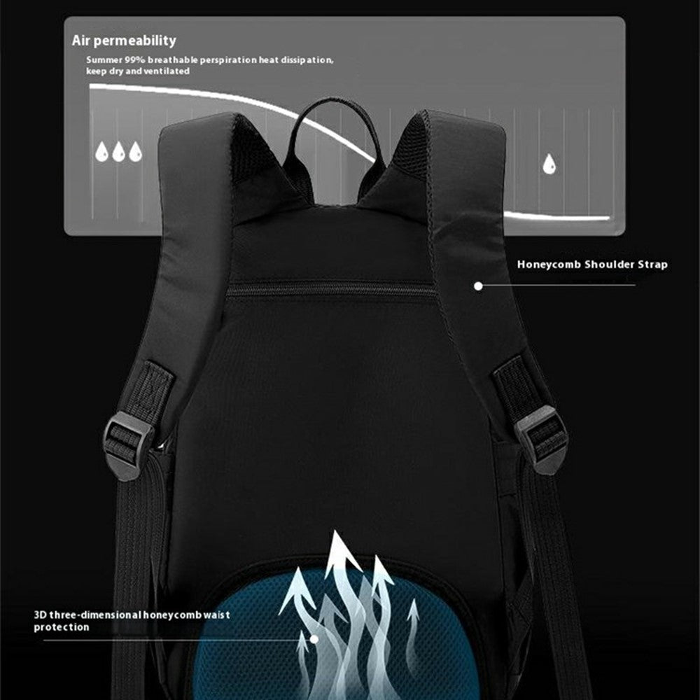 WEPOWER 7103 Outdoor Commute Backpack Men Travel Waterproof Nylon Large Capacity Rucksack