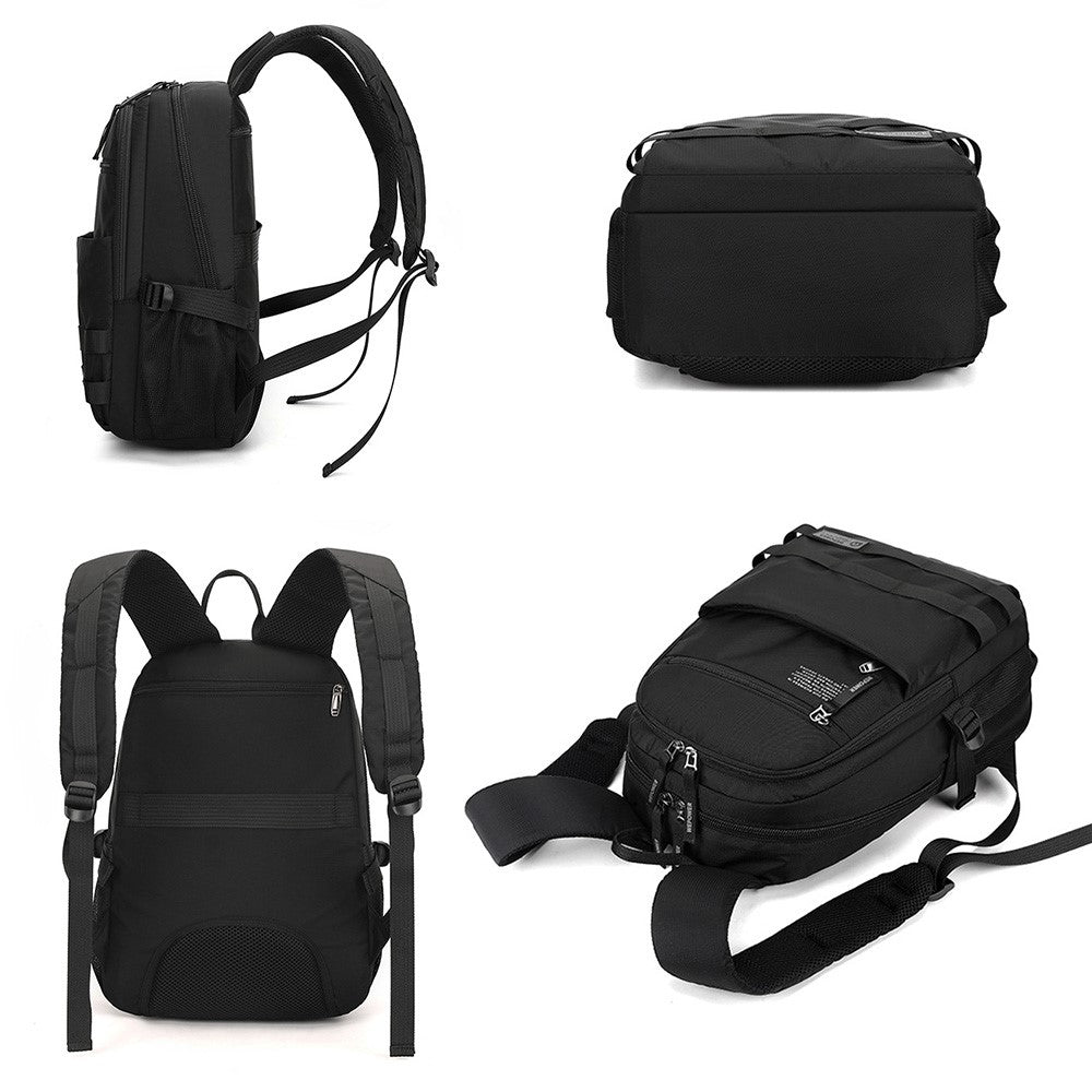 WEPOWER 2329 Waterproof Nylon Casual Daypack Breathable Men Backpack for 14 Inch Laptop