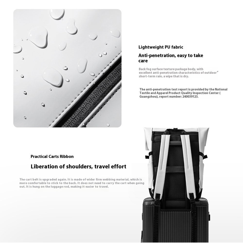 XIAOMI MIJIA 23L Casual Backpack Roll Top Design Multi Compartment Waterproof Polyester Daypack (Chinese Version)