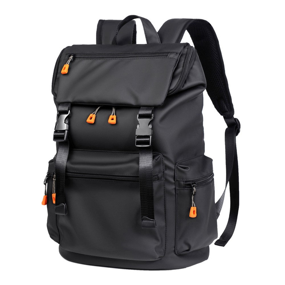 B1862 Double Shoulder Rucksack Waterproof Oxford Fabric Laptop Backpack with External USB Port