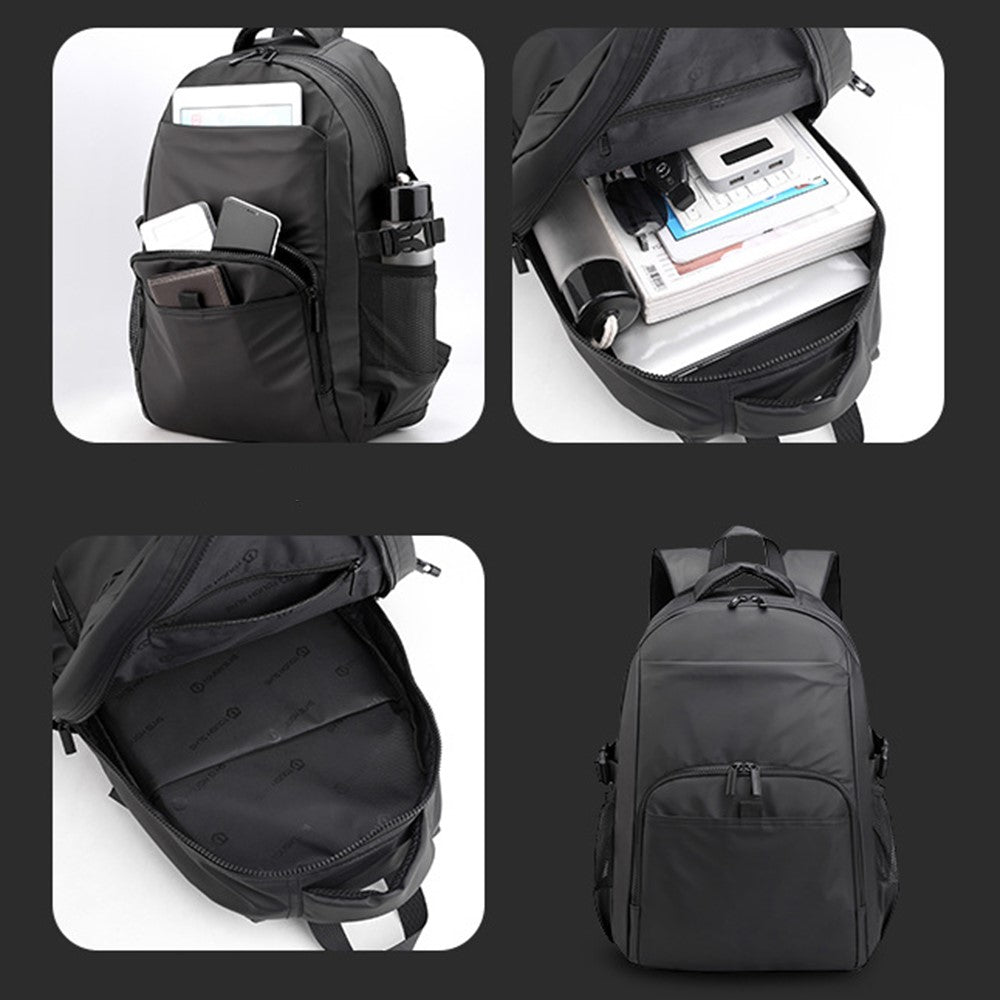 WEPOWER 3403# Waterproof Nylon Backpack Men Shoulder Bag for 15.6-inch Laptop