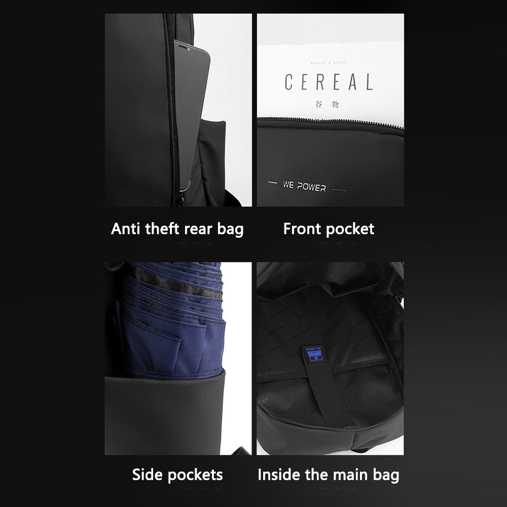 WEPOWER 1262 Men's Shoulders Bag Waterproof Nylon Cloth Travel Hiking Backpack Laptop Storage Bag