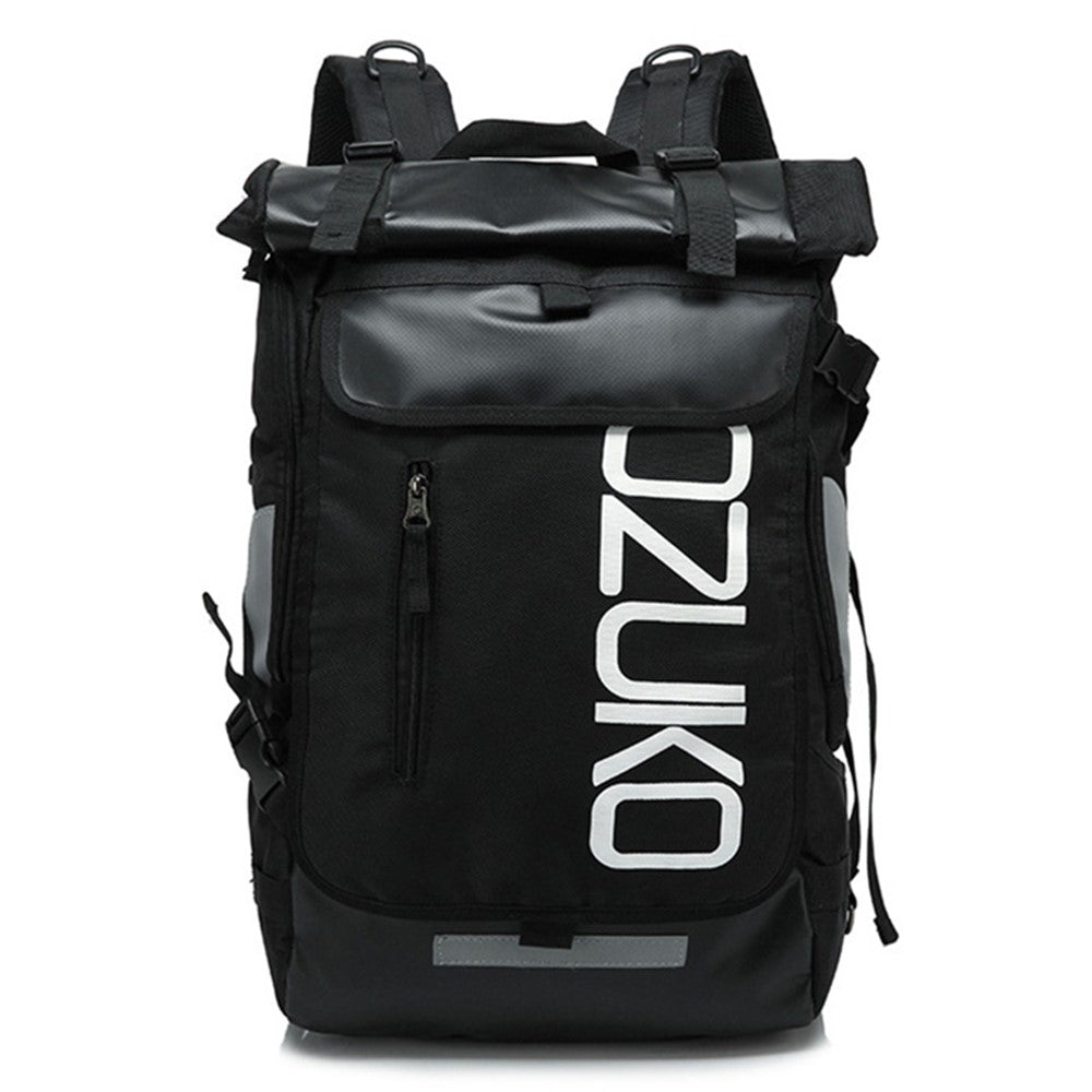 OZUKO 8020 Casual Travel Oxford Cloth Backpack Men Dual Shoulder Laptop Bag