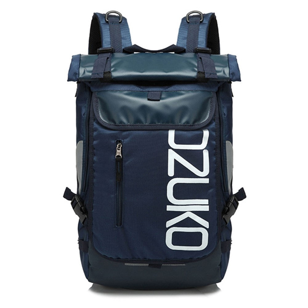 OZUKO 8020 Casual Travel Oxford Cloth Backpack Men Dual Shoulder Laptop Bag