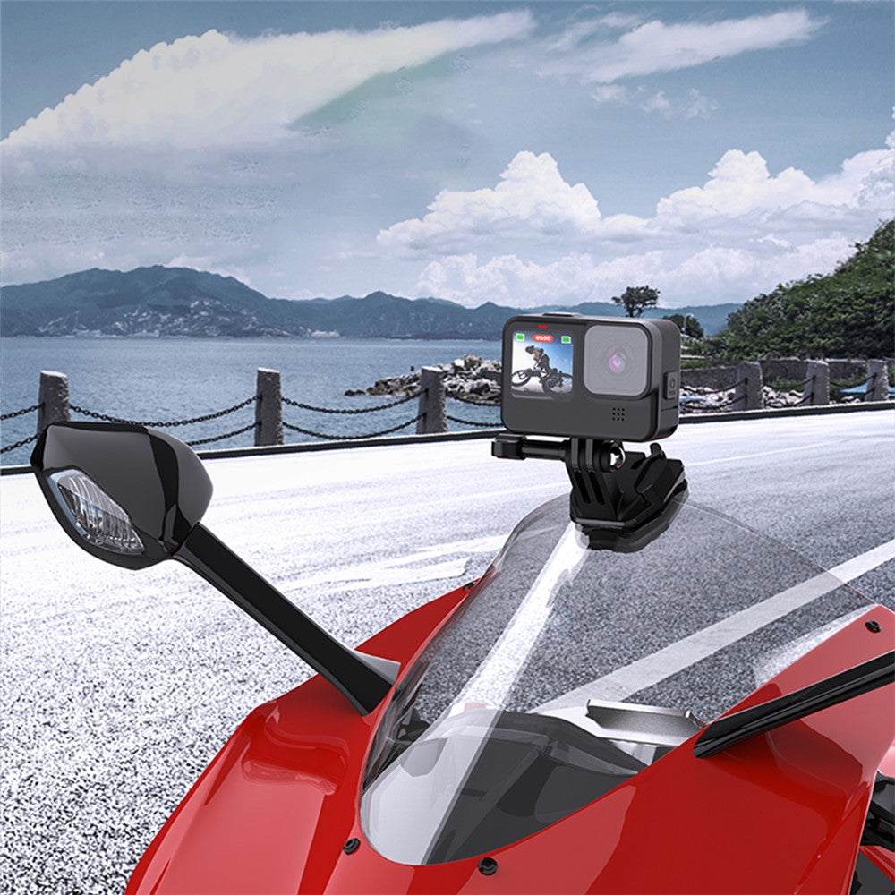 FLW429 Motorcycle Windshield Clip Camera Clamp Mount Accessories Phone Holder