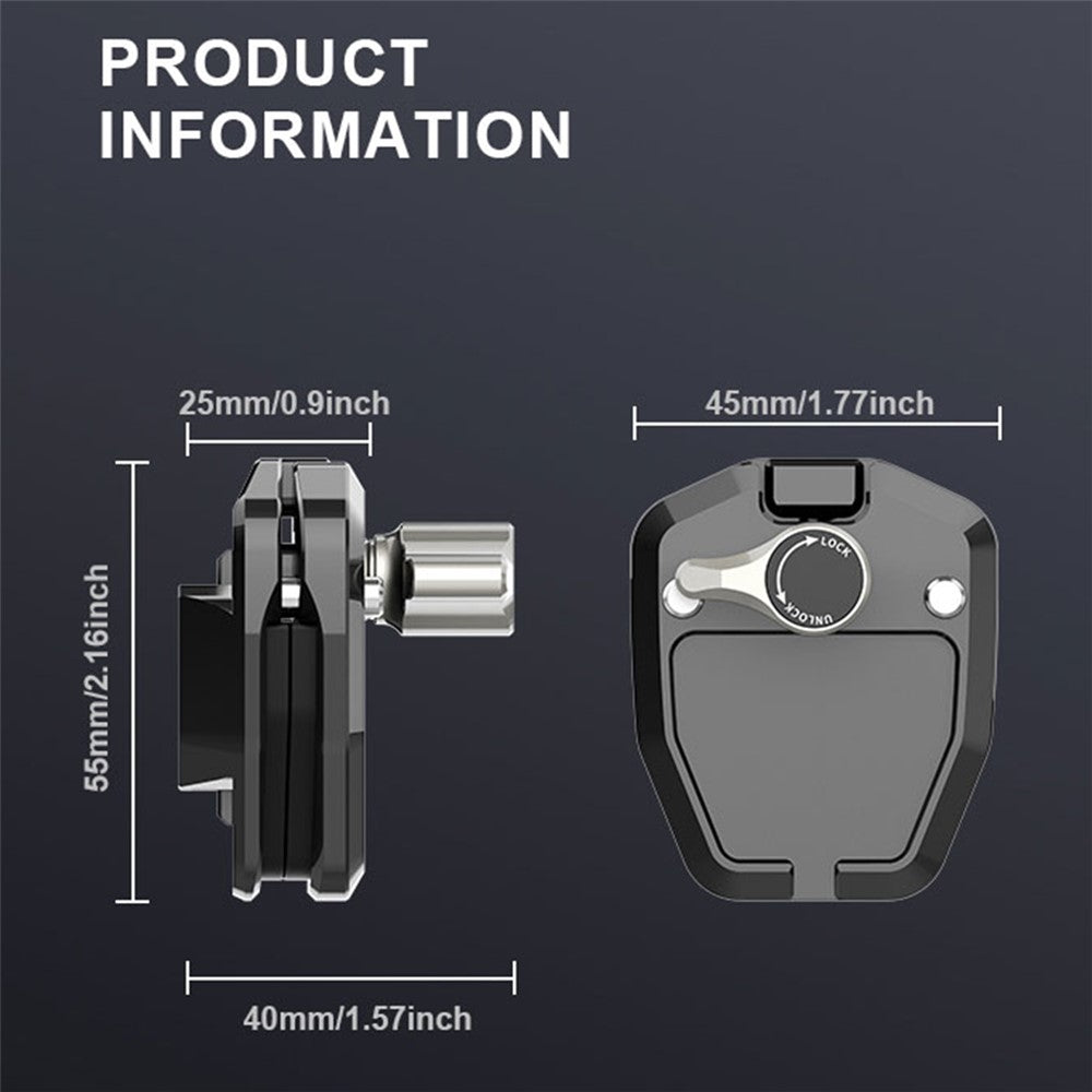 FLW429 Motorcycle Windshield Clip Camera Clamp Mount Accessories Phone Holder