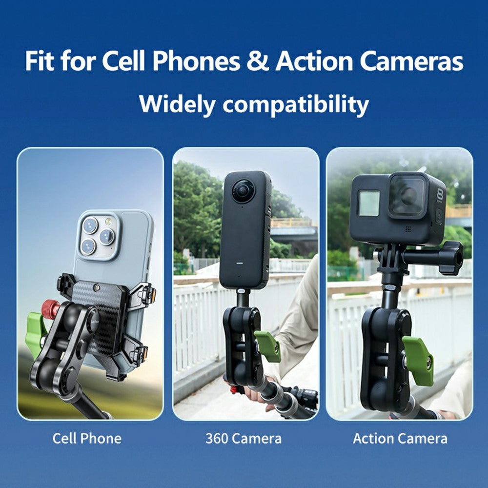 LANPARTE R95 Aluminum Alloy Telescopic Selfie Stick Monopod for Smartphones Action Cameras