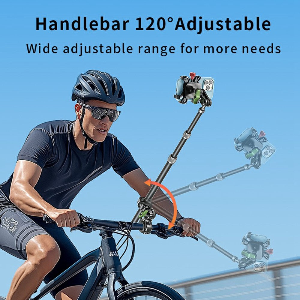 LANPARTE R95 Aluminum Alloy Telescopic Selfie Stick Monopod for Smartphones Action Cameras