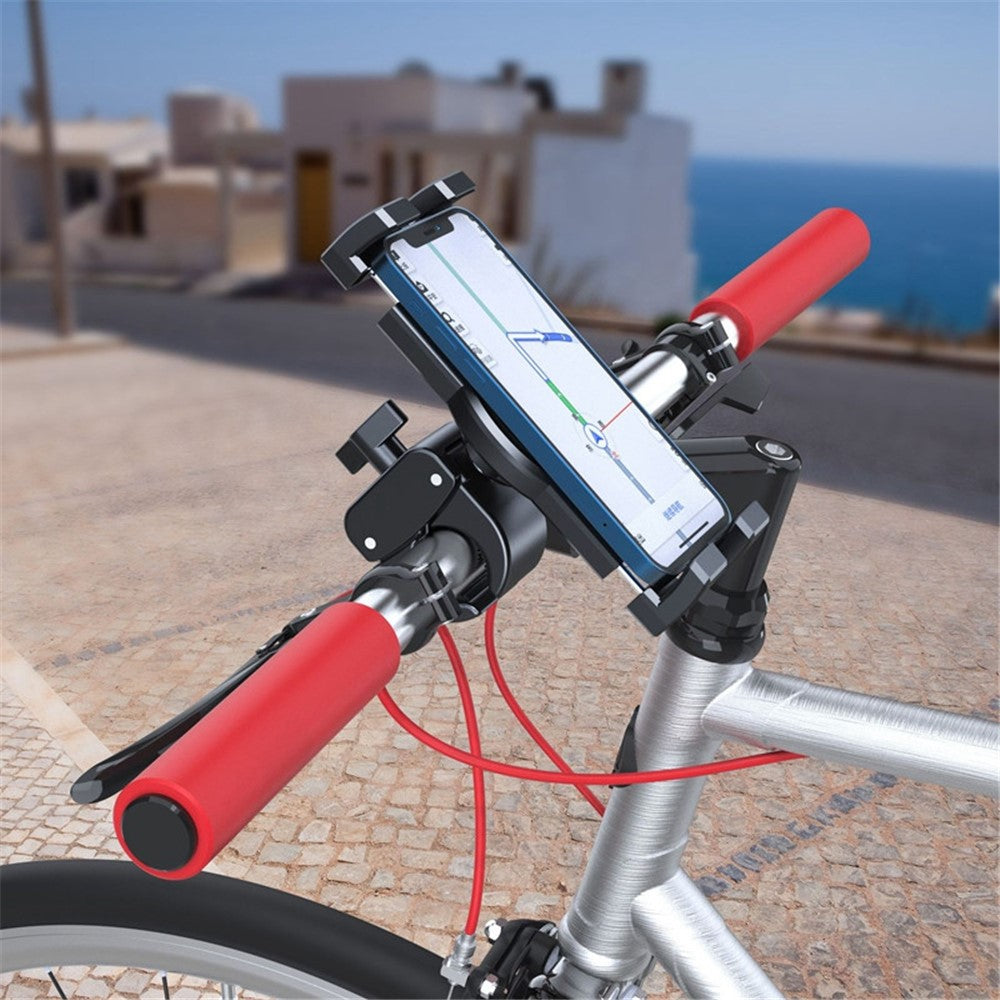 A081+X55 Bike Tablet Holder Mount Shockproof Mobile Phone Navigation Stand Bicycle Electric Vehicle Motorcycle Cell Phone MTB Mount