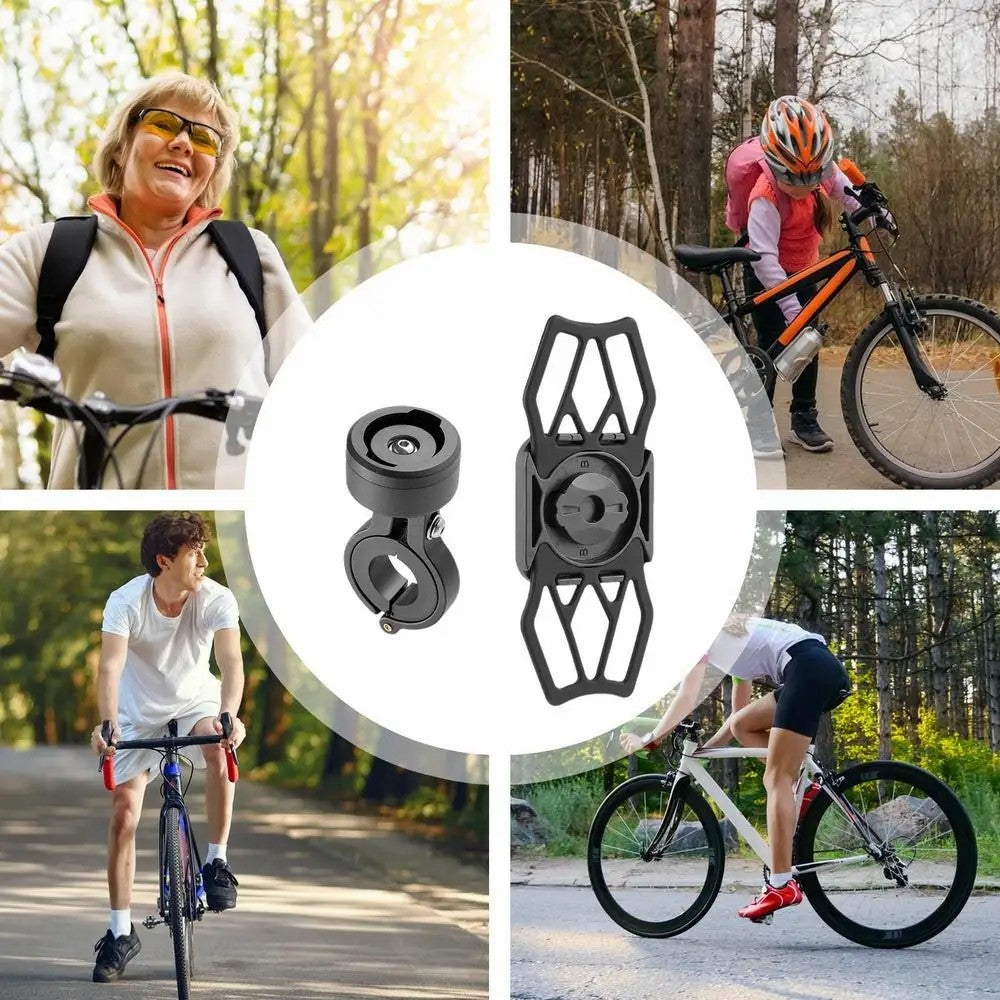 BENGGUO BG-1119 Bike Phone Mount Handlebar Phone Stand Holder Silicone Fixing Strap