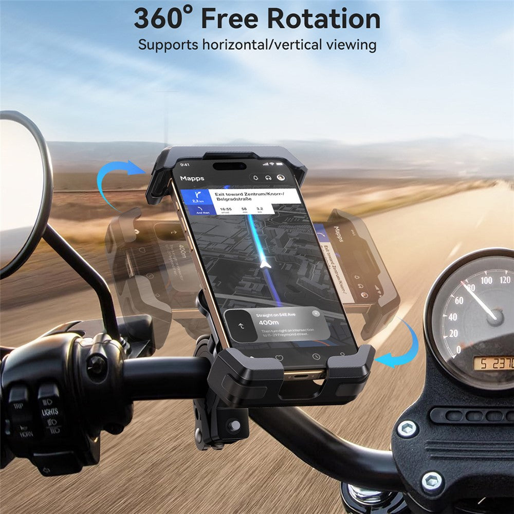 JOYROOM JR-ZS428 Bike Phone Mount Rotation Shockproof Phone Holder for 4.7