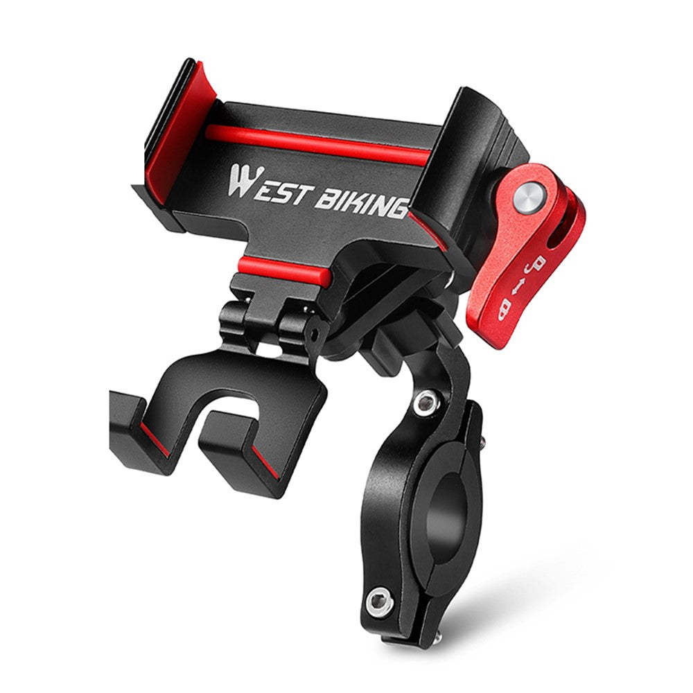 WEST BIKING Aluminum Alloy Bike Phone Mount – 360° Navigation Bracket
