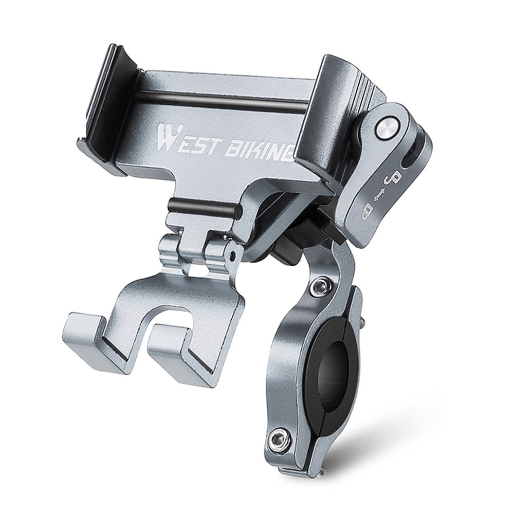 WEST BIKING Aluminum Alloy Bike Phone Mount – 360° Navigation Bracket