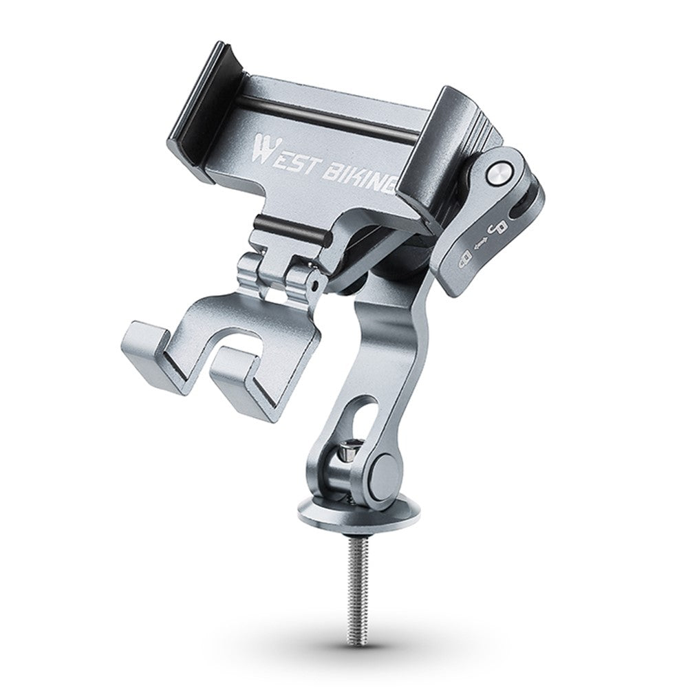 WEST BIKING Aluminum Alloy Bike Phone Mount – 360° Navigation Bracket