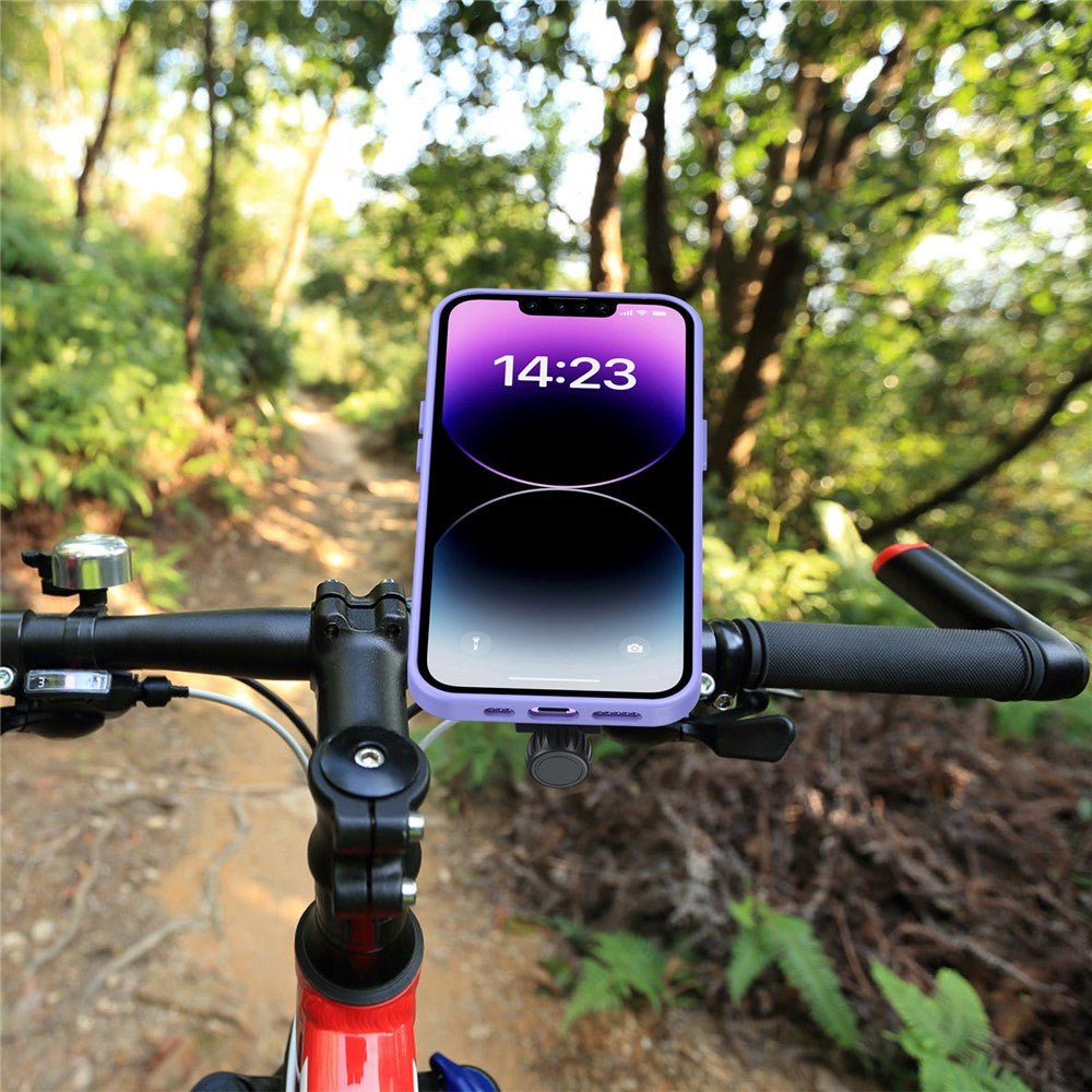 HL-143M Bike Handlebar Phone Mount for Mountain Road Cycling Rotatable Quick Release Navigation Holder
