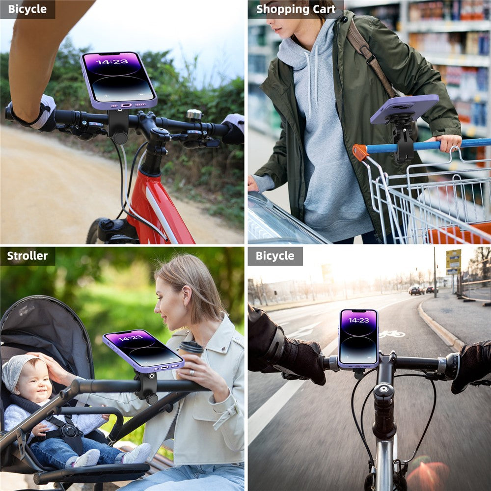 HL-143M Bike Handlebar Phone Mount for Mountain Road Cycling Rotatable Quick Release Navigation Holder