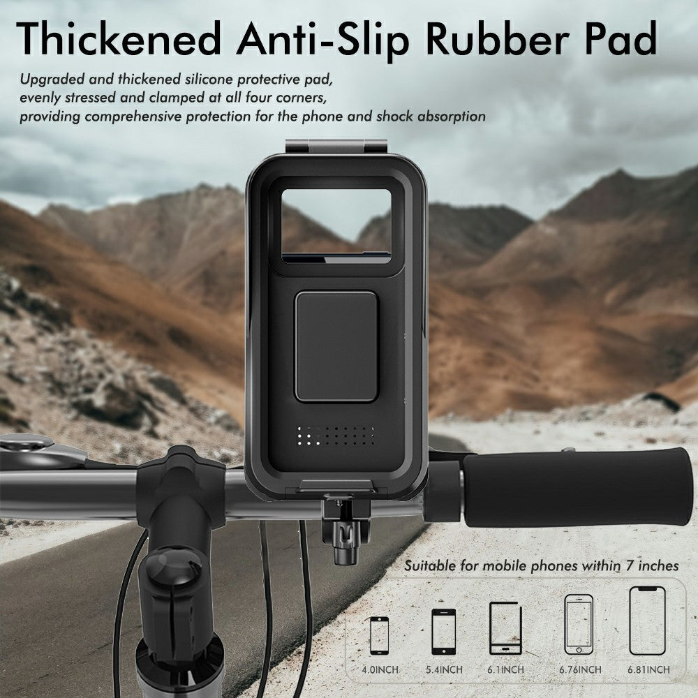 DS-MT4 Delivery Riders Motorcycle Phone Mount Waterproof Anti Fog Rotatable Bike Navigation Holder