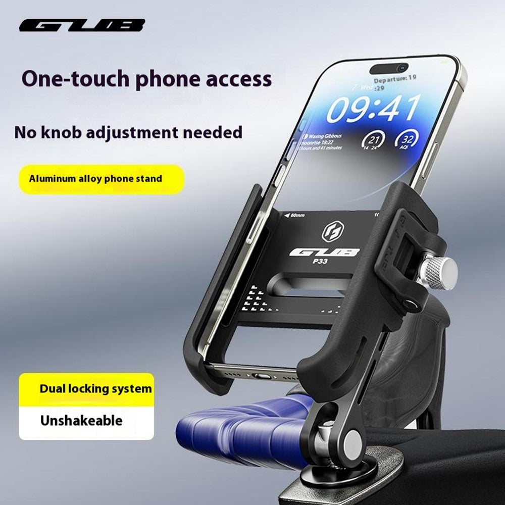 GUB P33 Quick Release Bike Phone Mount Stem Phone Holder for Bicycle E-Bike Scooter