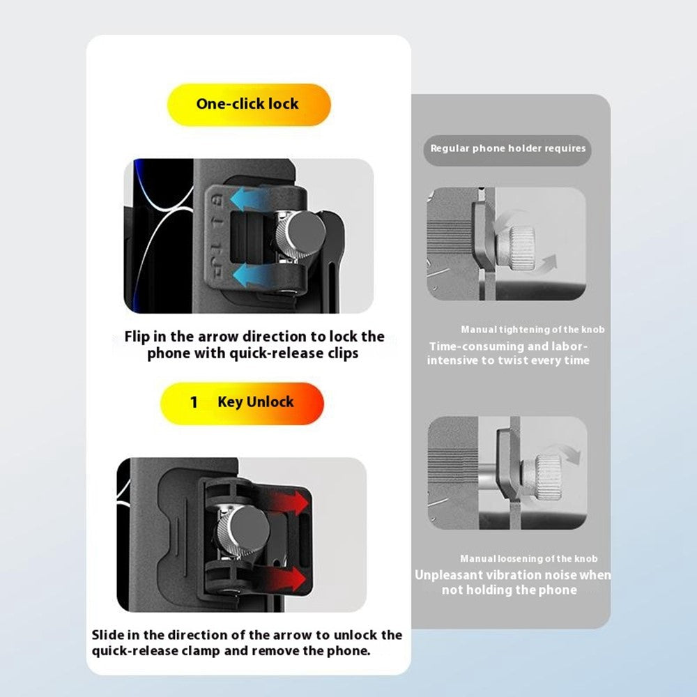 GUB P33 Quick Release Bike Phone Mount Stem Phone Holder for Bicycle E-Bike Scooter