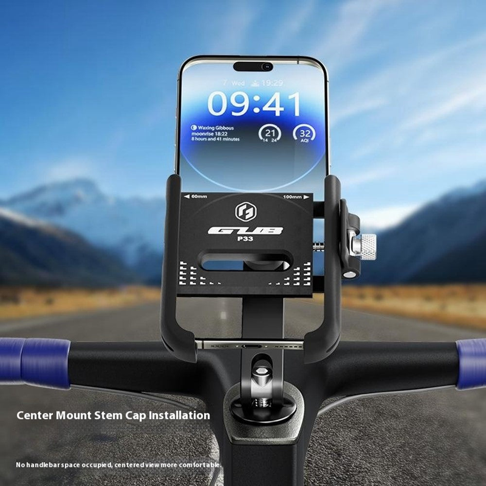 GUB P33 Quick Release Bike Phone Mount Stem Phone Holder for Bicycle E-Bike Scooter