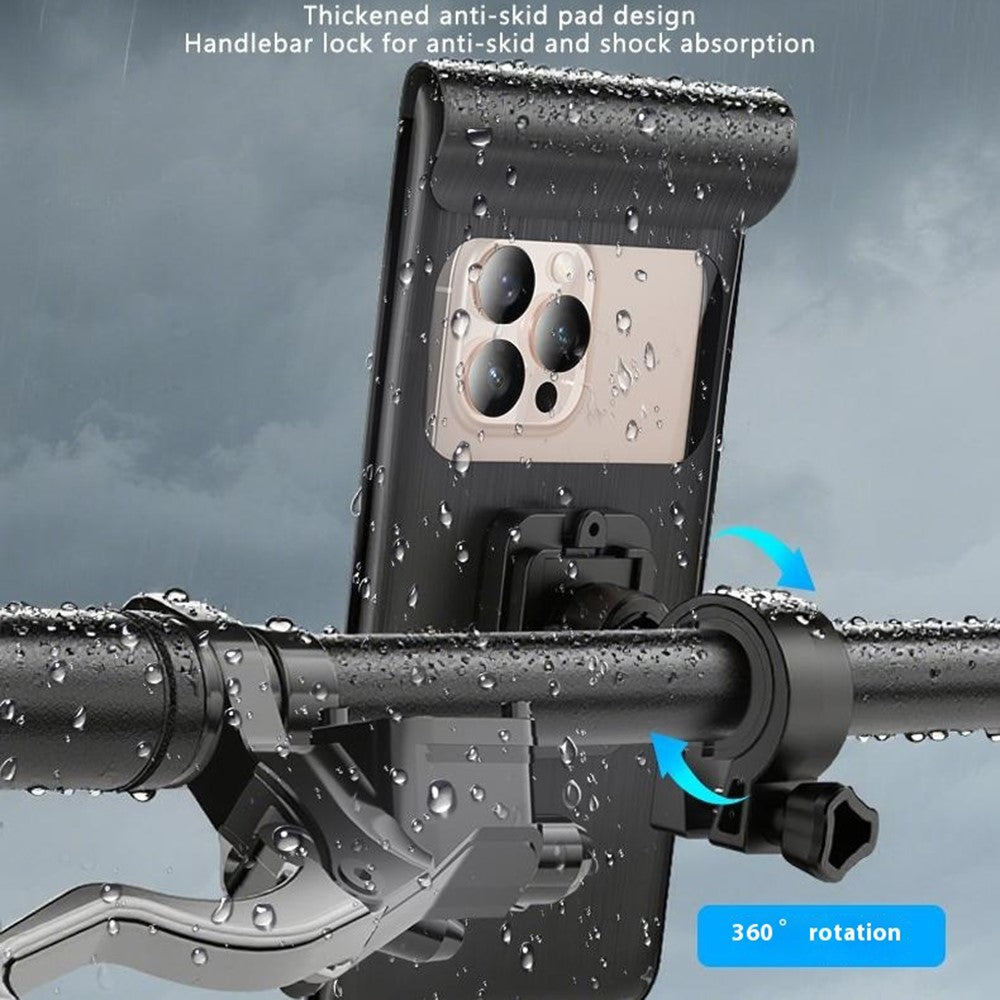 YESIDO C333 360 Degree Rotation Phone Holder Waterproof Bag for Bicycle Electric Bike Handlebar Mount