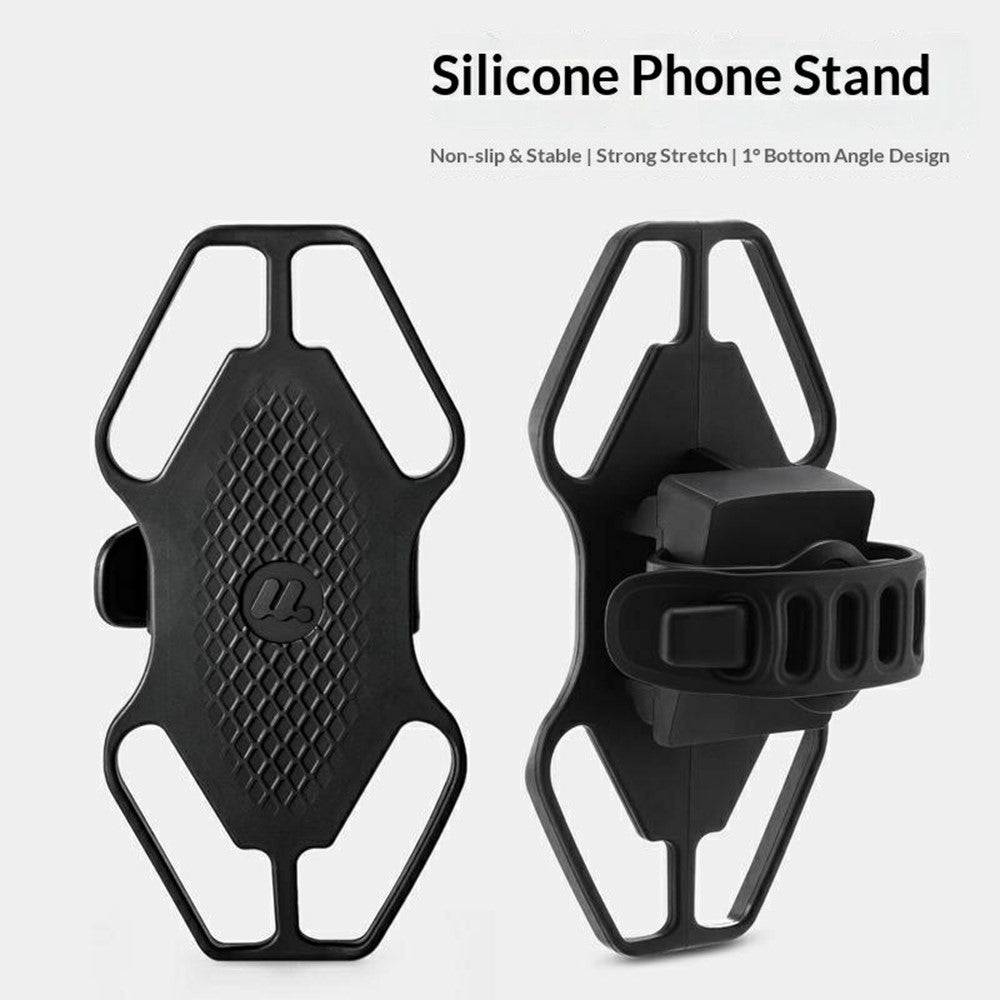 WEST BIKING YP0715097 Silicone Bike Phone Mount Anti-Slip Shockproof Cell Phone Holder Compatible with 4.5-6.7 inch Screen for Bicycle